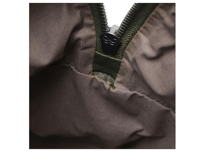 Borsa a Spalla in Pelle Bottega Veneta Verde Cachi - vista 9