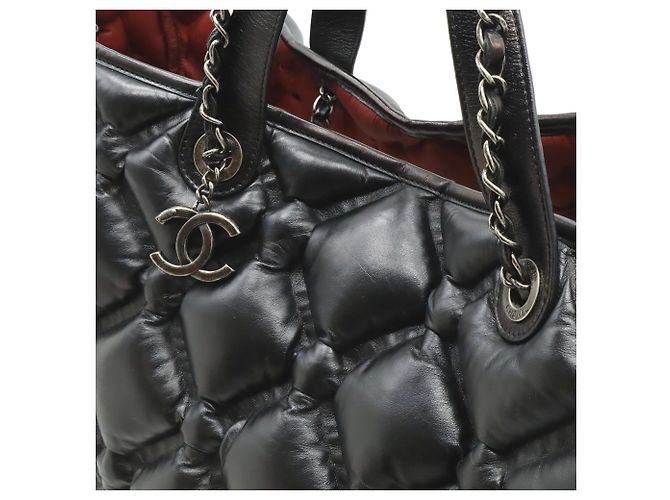 Chanel Bubble Stepp-Tote Bag groß Schwarz - Ansicht 10