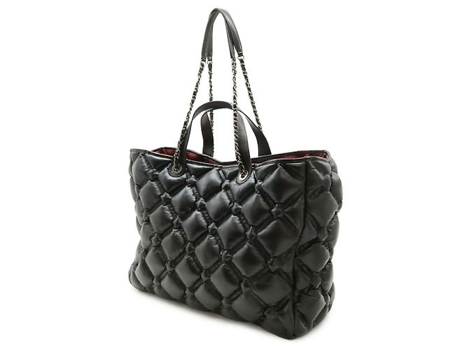 Chanel Bubble Stepp-Tote Bag groß Schwarz - Ansicht 3