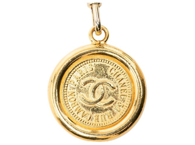 Cambon Cinturón de triple cadena chapado en oro Chanel Dorado - vista 2