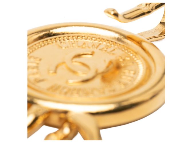 Cambon Cinturón de triple cadena chapado en oro Chanel Dorado - vista 4