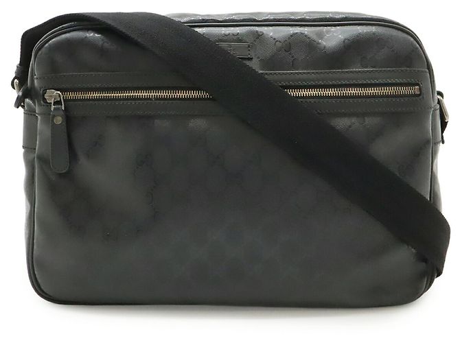 Borsa a Spalla Gucci GG Stampata Nero - vista 2