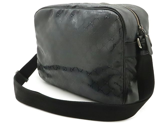 Borsa a Spalla Gucci GG Stampata Nero - vista 3