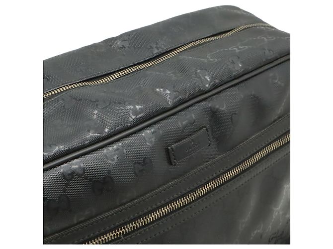 Borsa a Spalla Gucci GG Stampata Nero - vista 8