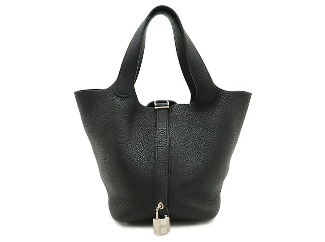Borsa Tote Picotin Lock PM di Hermès Nero - vista 2