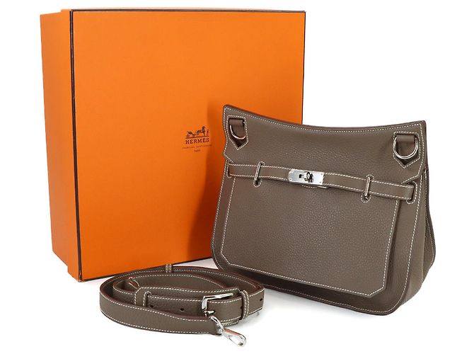 Borsa a Spalla Jypsiere 28 di Hermès Taupe - vista 2