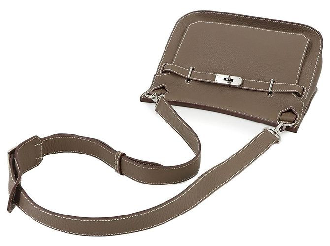 Borsa a Spalla Jypsiere 28 di Hermès Taupe - vista 6