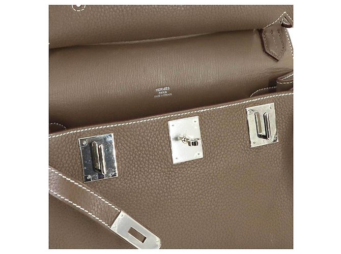 Borsa a Spalla Jypsiere 28 di Hermès Taupe - vista 8