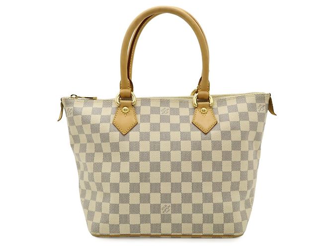 Borsa Tote Louis Vuitton Damier Azur Saleya PM Crudo - vista 2