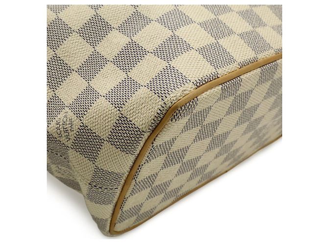 Borsa Tote Louis Vuitton Damier Azur Saleya PM Crudo - vista 4