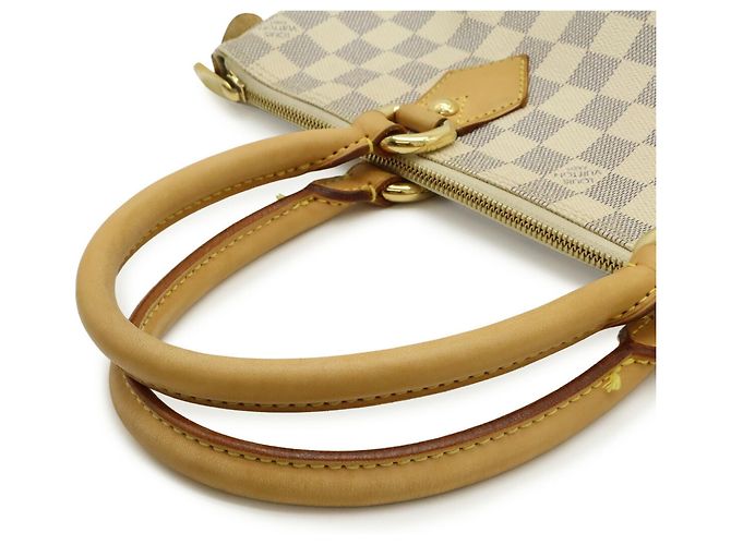 Borsa Tote Louis Vuitton Damier Azur Saleya PM Crudo - vista 5