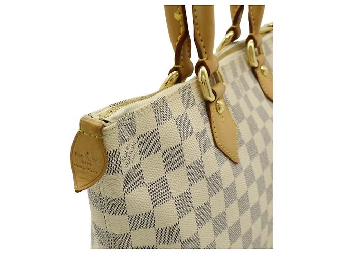 Borsa Tote Louis Vuitton Damier Azur Saleya PM Crudo - vista 8
