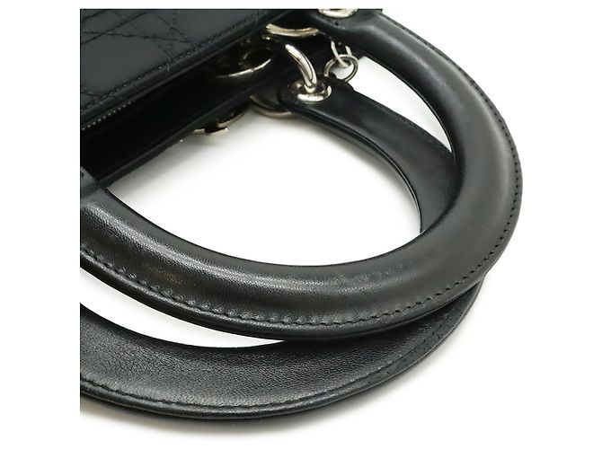 Borsa a Spalla Lady Cannage di Christian Dior Nero - vista 5