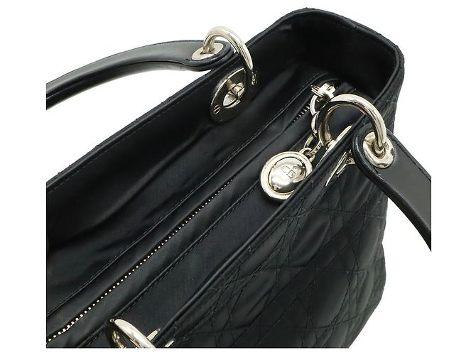 Borsa a Spalla Lady Cannage di Christian Dior Nero - vista 7