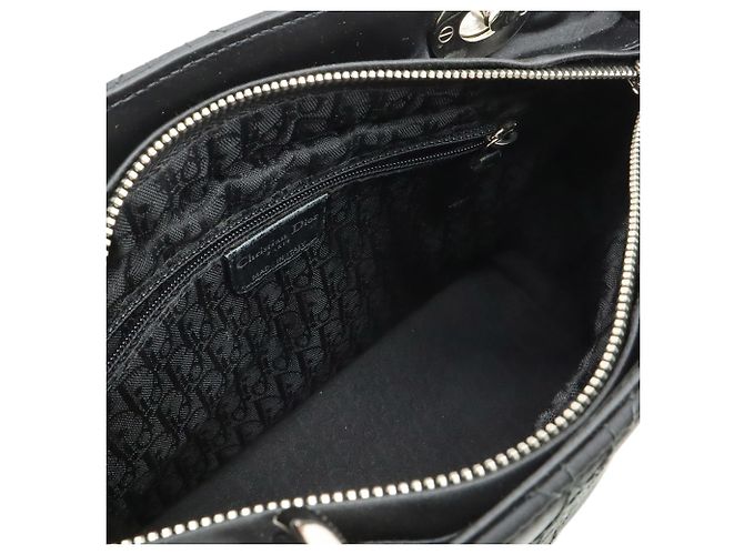 Borsa a Spalla Lady Cannage di Christian Dior Nero - vista 8