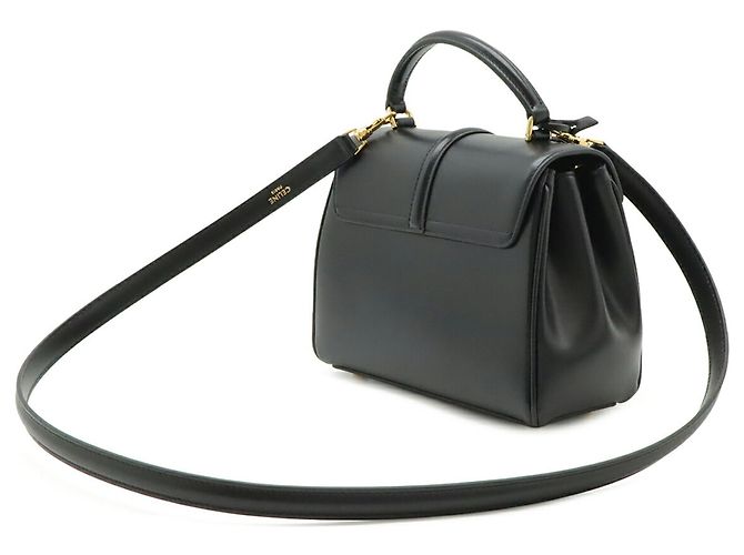 Céline Celine Mini 16 Seize Handtasche mit einem Griff Schwarz - Ansicht 3