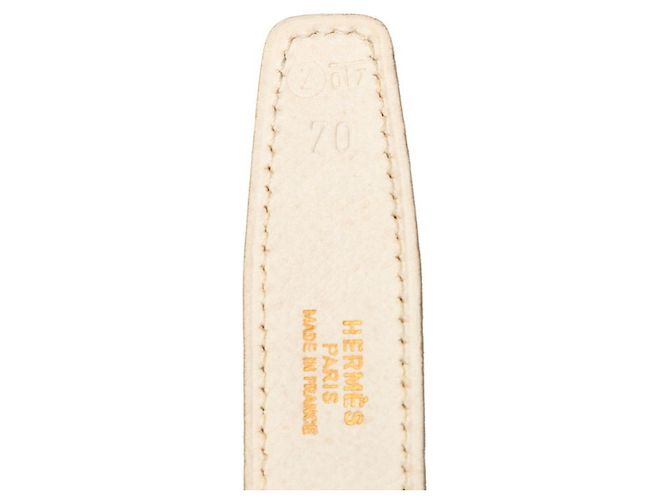 Reversibler H-Buckle Constance Gürtel von Hermès Schwarz Weiß - Ansicht 7