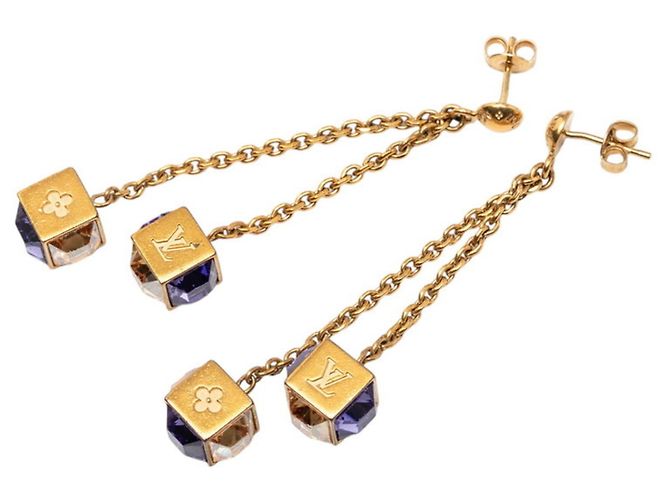 Pendientes de oro Louis Vuitton Dorado - vista 2