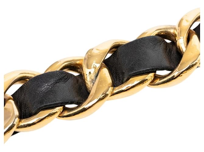 Cambon Cinturón de cadena con moneda Coco Mark de Chanel Negro Dorado - vista 5