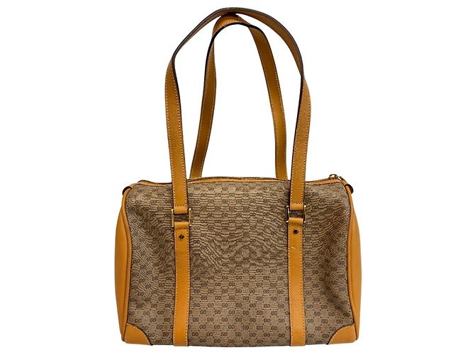 Borsa Boston Old Micro GG di Gucci Marrone - vista 2