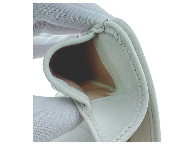 Portafoglio bi-fold Prada 1ML018 in pelle bianco oro D'oro - vista 13