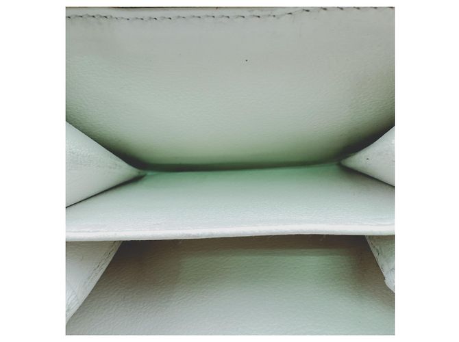 Portafoglio bi-fold Prada 1ML018 in pelle bianco oro D'oro - vista 16