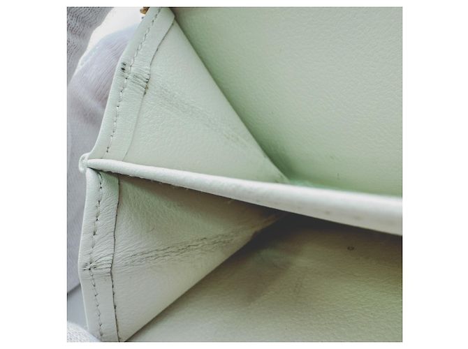 Portafoglio bi-fold Prada 1ML018 in pelle bianco oro D'oro - vista 21