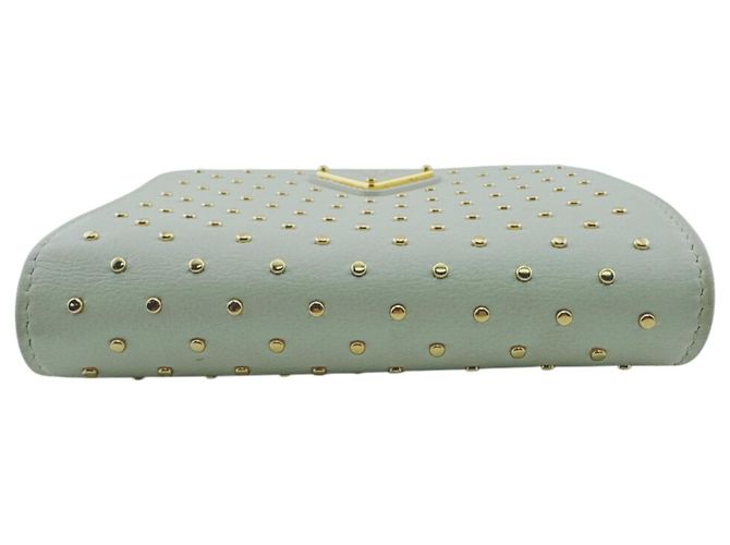 Portafoglio bi-fold Prada 1ML018 in pelle bianco oro D'oro - vista 7