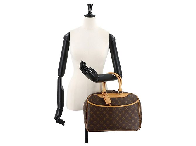 Borsa Deauville Monogram Louis Vuitton Marrone Monogramma - vista 10