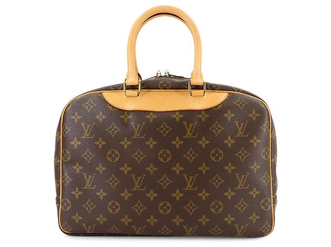 Borsa Deauville Monogram Louis Vuitton Marrone Monogramma - vista 3