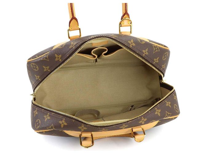 Borsa Deauville Monogram Louis Vuitton Marrone Monogramma - vista 7
