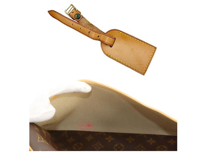 Borsa Deauville Monogram Louis Vuitton Marrone Monogramma - vista 9