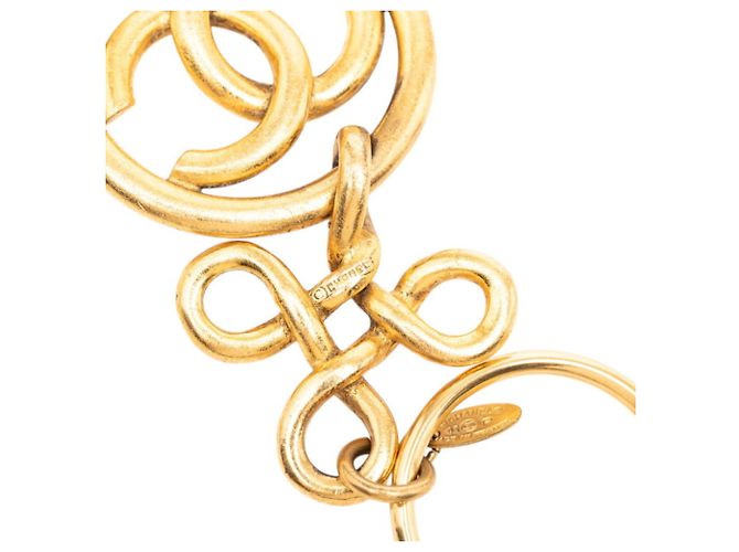 Portachiavi vintage Chanel Coco Mark D'oro - vista 3