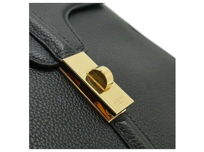 Céline Borsa a mano Celine 16 Seize piccola in pelle nera Nero - vista 10