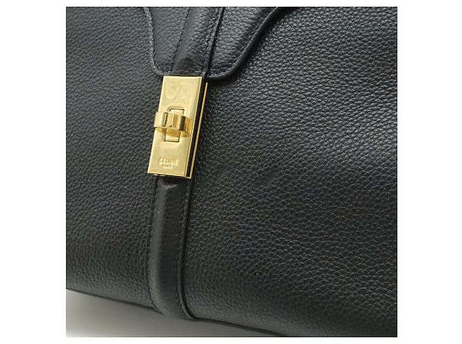 Céline Borsa a mano Celine 16 Seize piccola in pelle nera Nero - vista 9