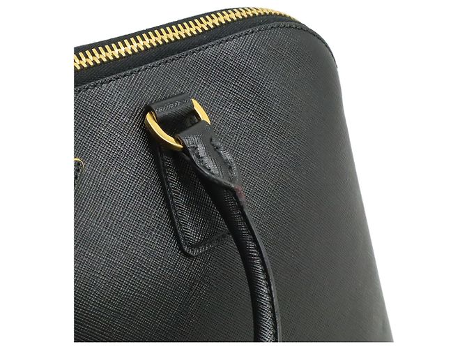 Prada Saffiano-Leder Tote Bag Schwarz - Ansicht 10