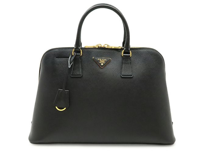 Prada Saffiano-Leder Tote Bag Schwarz - Ansicht 2