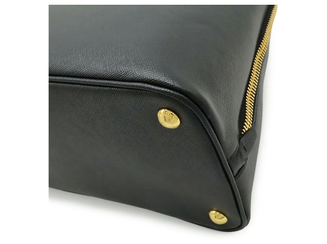 Prada Saffiano-Leder Tote Bag Schwarz - Ansicht 4
