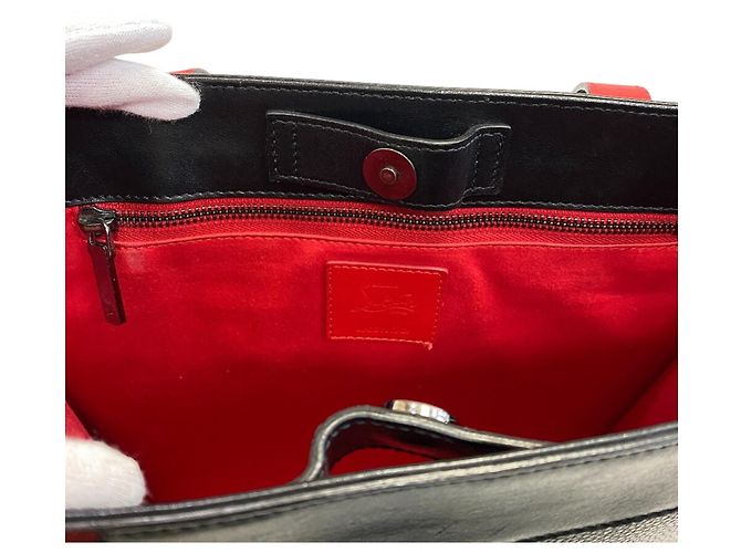 Borsa a spalla e tote in pelle nera Christian Louboutin Nero - vista 11