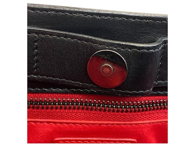 Borsa a spalla e tote in pelle nera Christian Louboutin Nero - vista 13