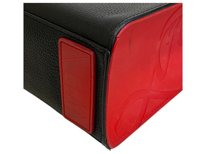 Borsa a spalla e tote in pelle nera Christian Louboutin Nero - vista 4