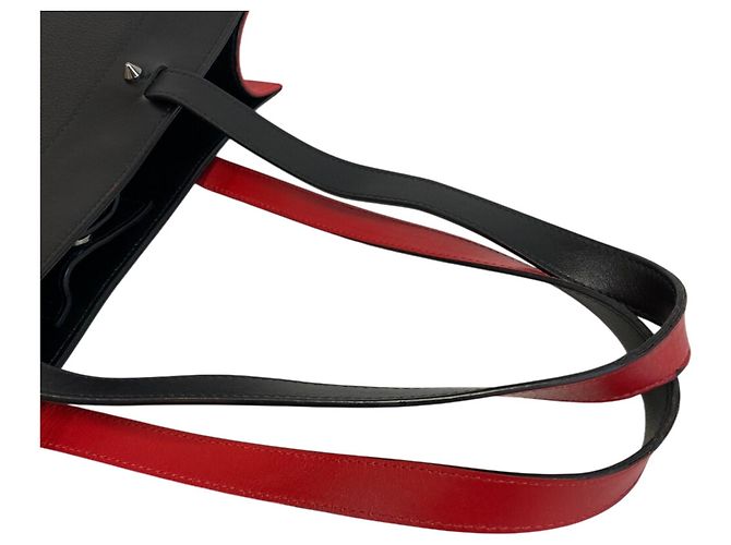 Borsa a spalla e tote in pelle nera Christian Louboutin Nero - vista 6