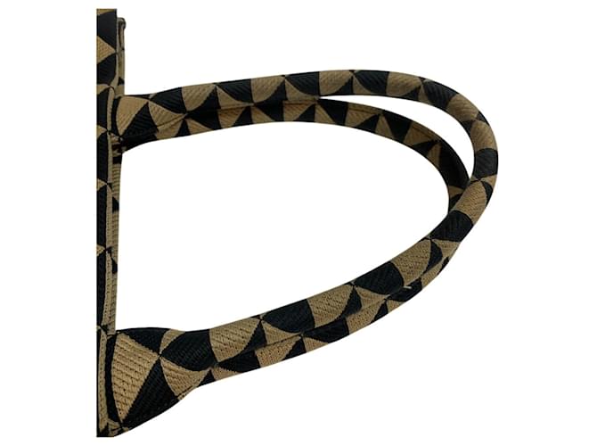 Prada 1BA356 Piccola Borsa Tote Nero Beige - vista 5