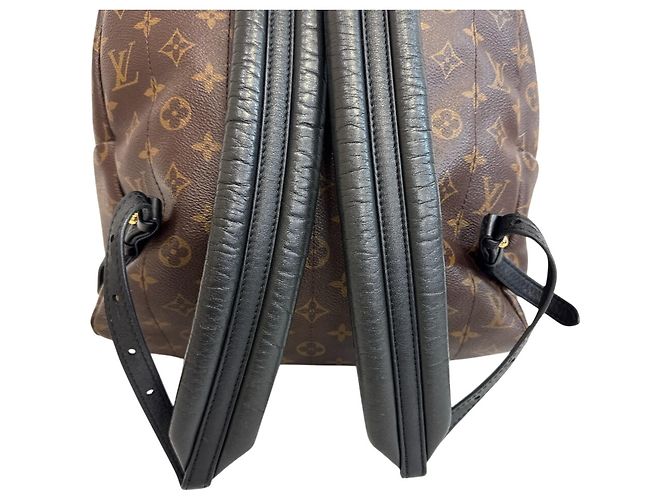 Zaino Palm Springs MM Louis Vuitton Marrone Monogramma - vista 3