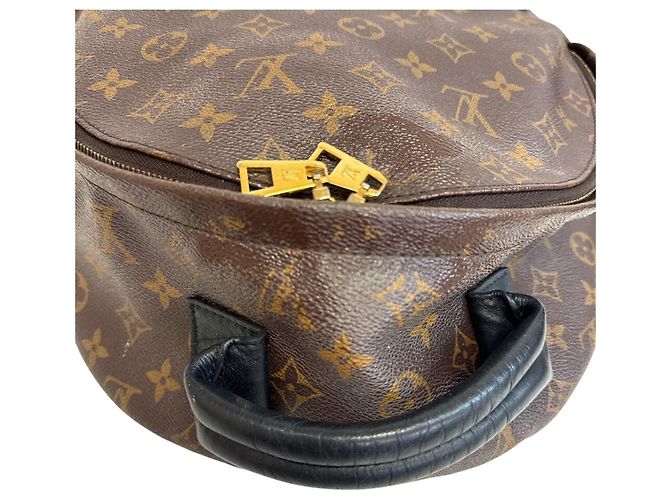 Zaino Palm Springs MM Louis Vuitton Marrone Monogramma - vista 4