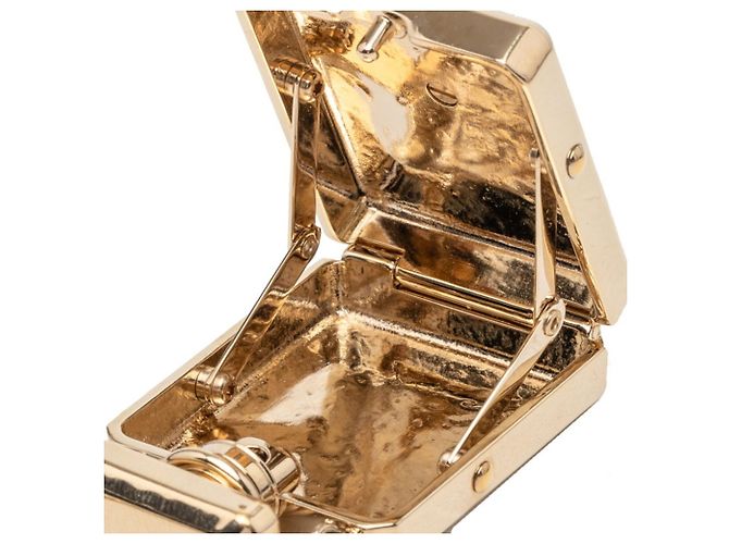 Halskette mit Anhänger in Form einer Chanel Coco Mark Parfümflasche Golden - Ansicht 4