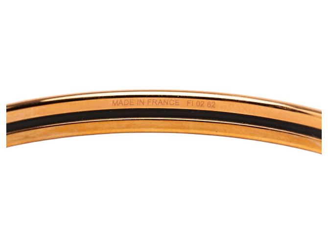 Pulseira TPM Email Hermès Preto Dourado - vista 6
