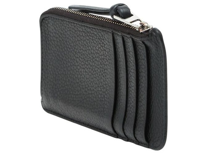 Custodia a frammenti con zip a forma di L Loewe Anagram Nero - vista 2
