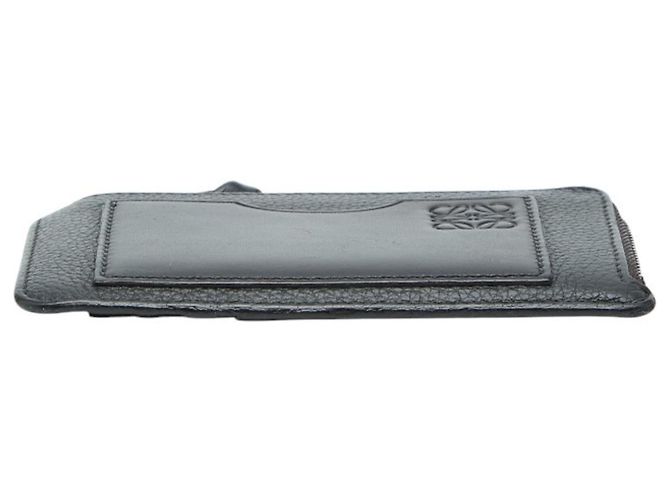 Custodia a frammenti con zip a forma di L Loewe Anagram Nero - vista 3