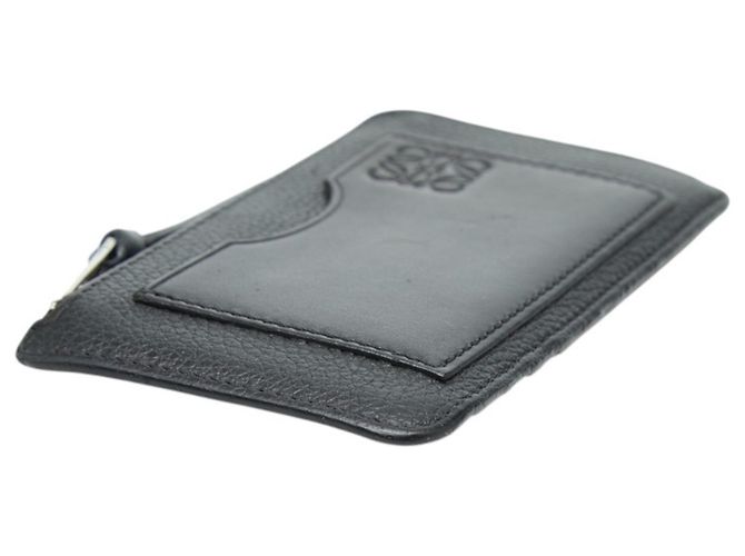 Custodia a frammenti con zip a forma di L Loewe Anagram Nero - vista 5